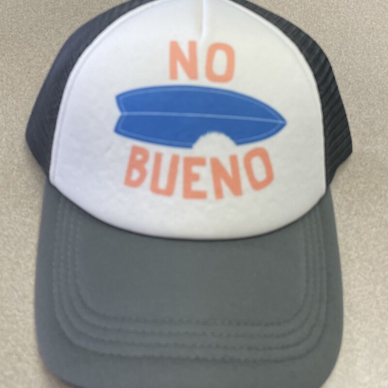 F4A Trucker Hat, Grey/White, Size: Youth
No Bueno
New