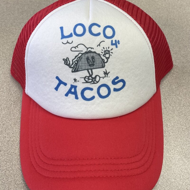 F4A Trucker Hat, Red/White, Size: Youth
Loco 4 Tacos
New