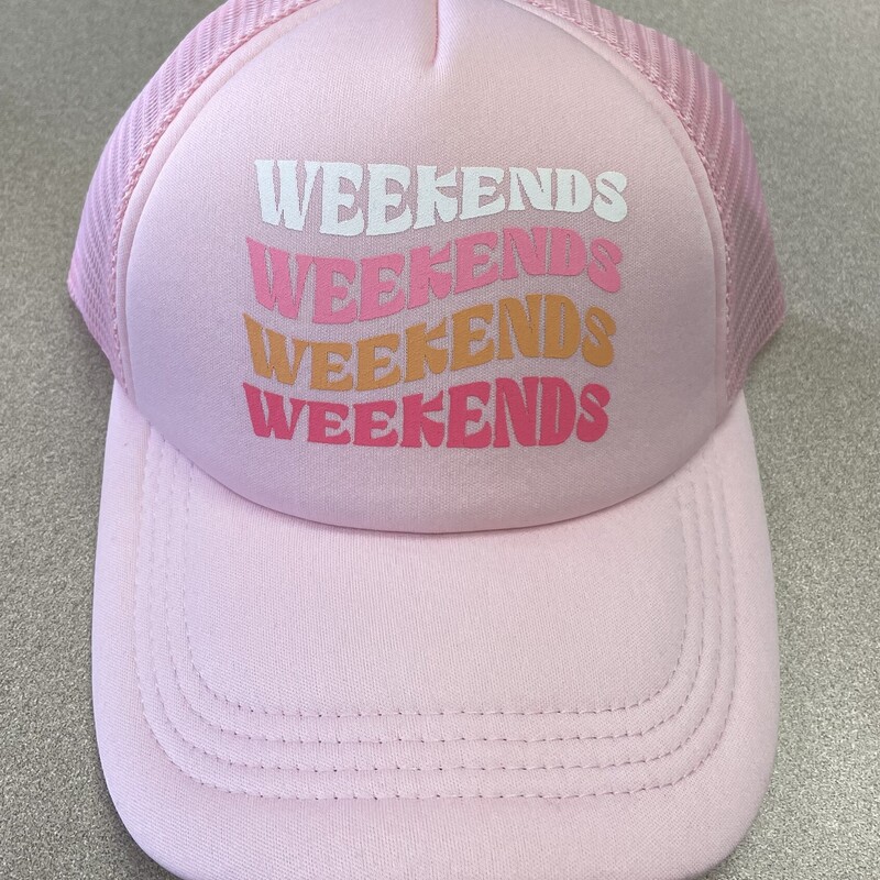 F4A Trucker Hat, Pink, Size: Youth
Weekends
New