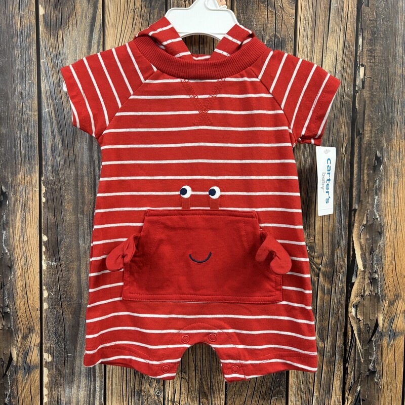 NWT Crab Romper, Size: 3Months