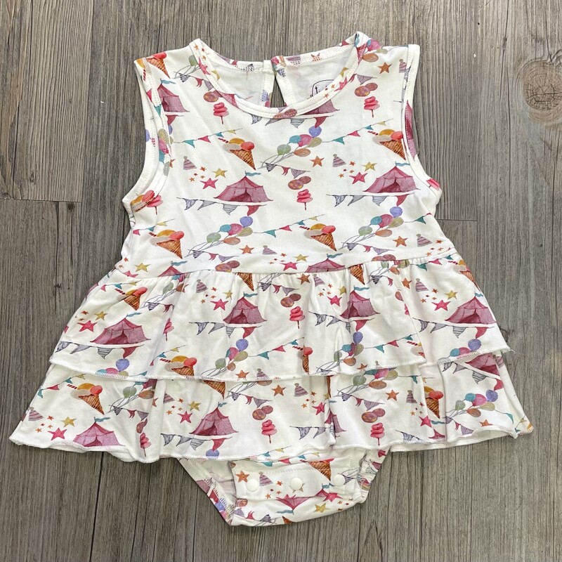 Tickety- Boo Ruffled Dress, Carnival, Size: 6-9M
NEW