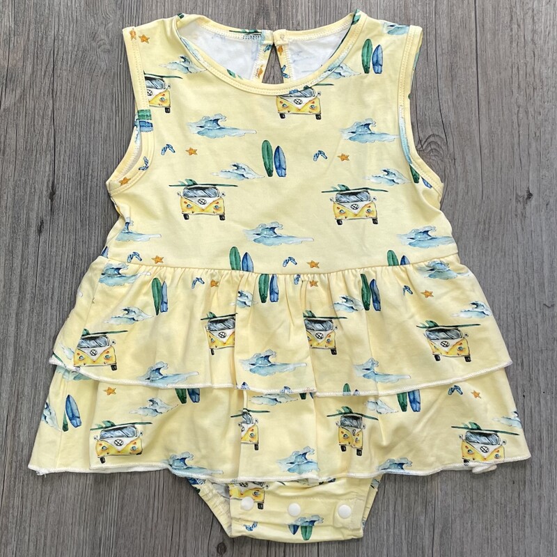 Tickety- Boo Ruffled Dress, Surfing, Size: 6-9M
NEW
