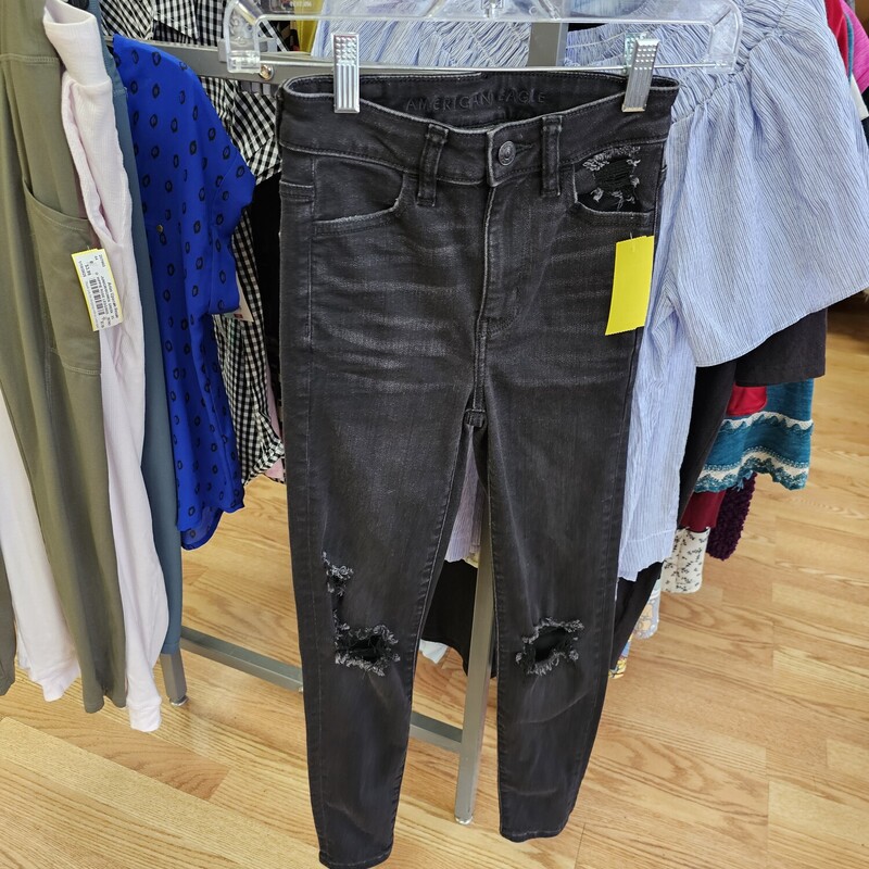 AMERICAN EAGLE JEANS, BLACK