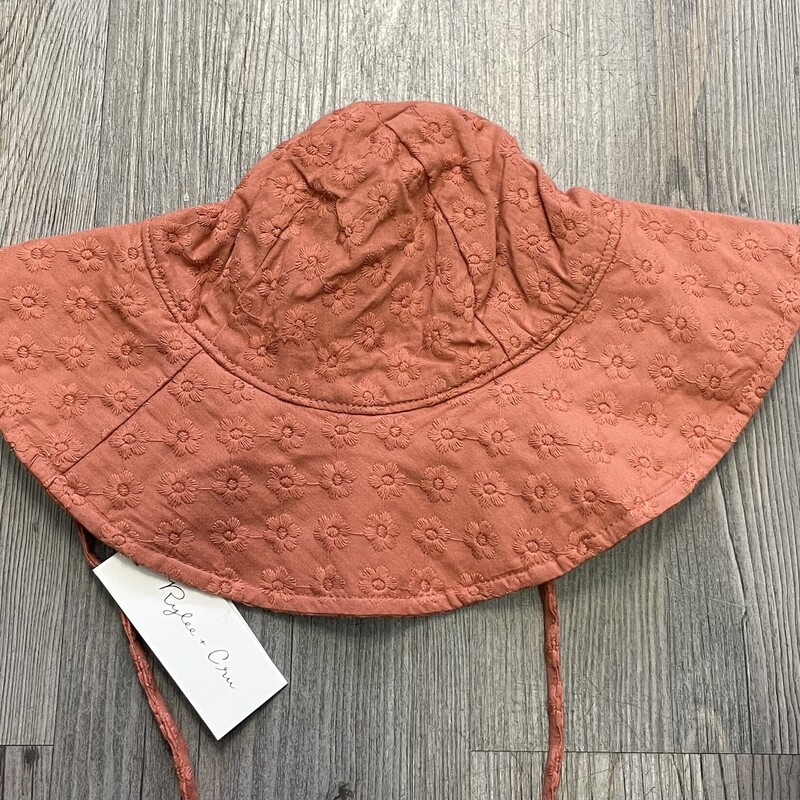 Rylee+cru Floppy Sun Hat, Poppy, Size: 6-12M