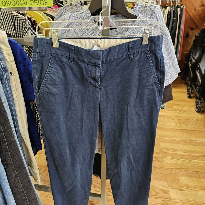 J. CREW PANTS, NAVY, Size: 4