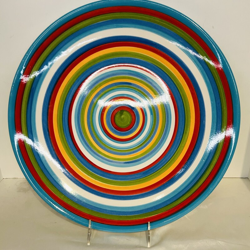 Colorful Striped Platter