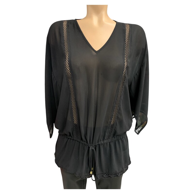 Michael Kors Top, Black, Size: S