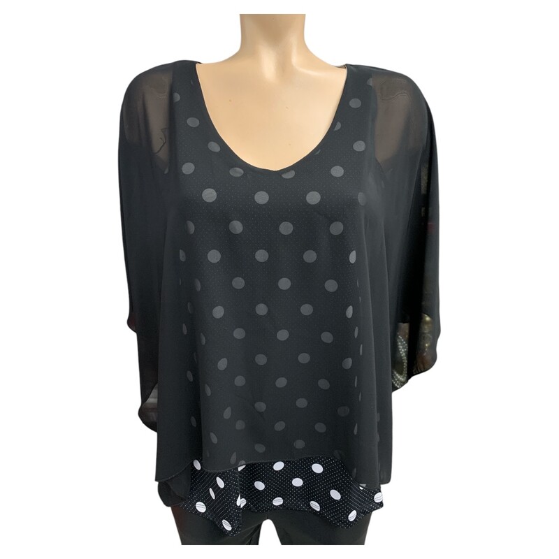 Lauren Taylor, Blk/whit, Size: M