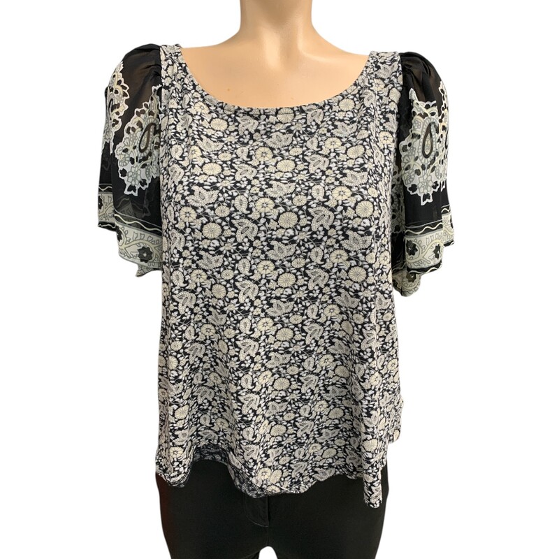 Lucky Brand, Blk/whit, Size: M