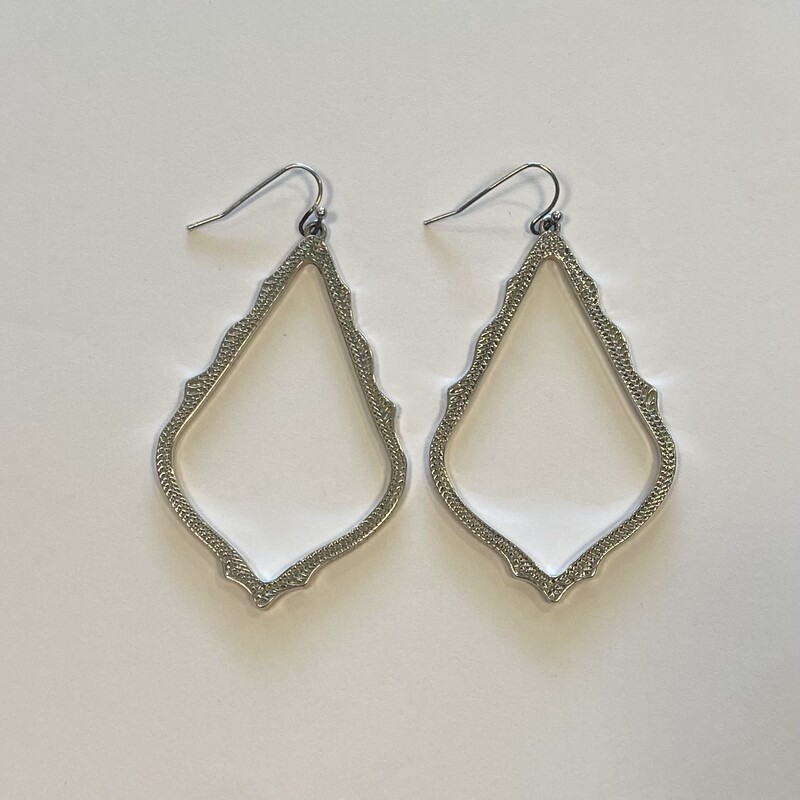 Rhodium Dangle Earring