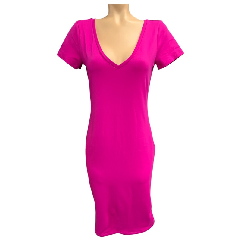Anthropologie Leith Dress, Magenta, Size: M