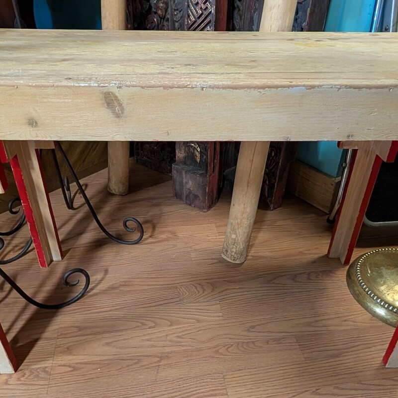 Pine Entry Table, RedTrim, SW Style
34 x 16 x 22h
