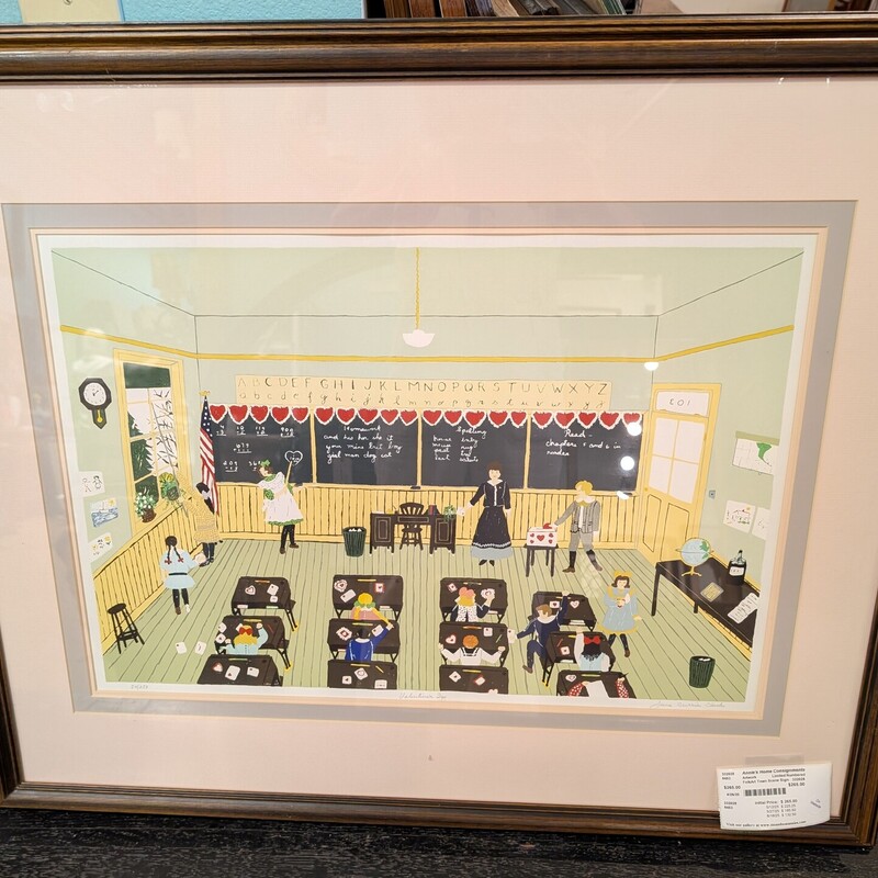 FolkArt Town Scene Signed, Limited, Numbered
35 x 27