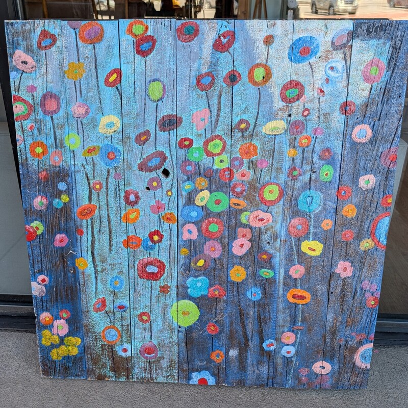 Abstract Floral On Pallet, Unique, Colorful
36 x 37