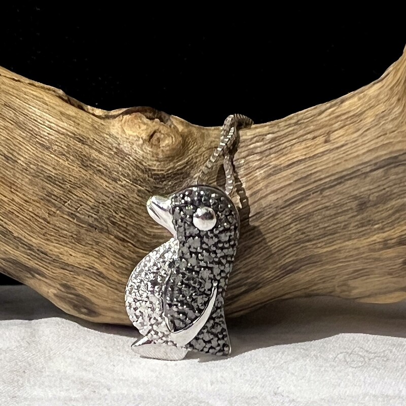 Sterling penguin necklace