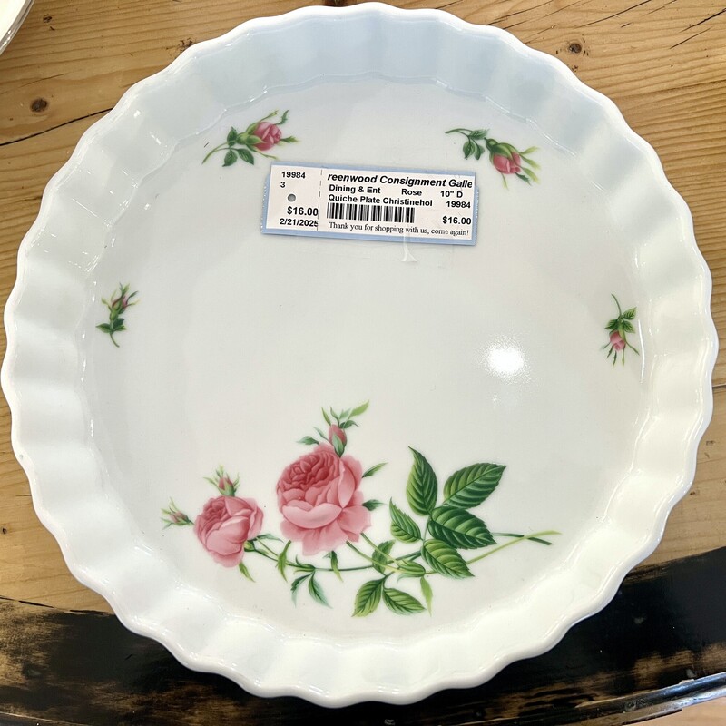 Quiche Plate Christinehol,
Size: 10 D