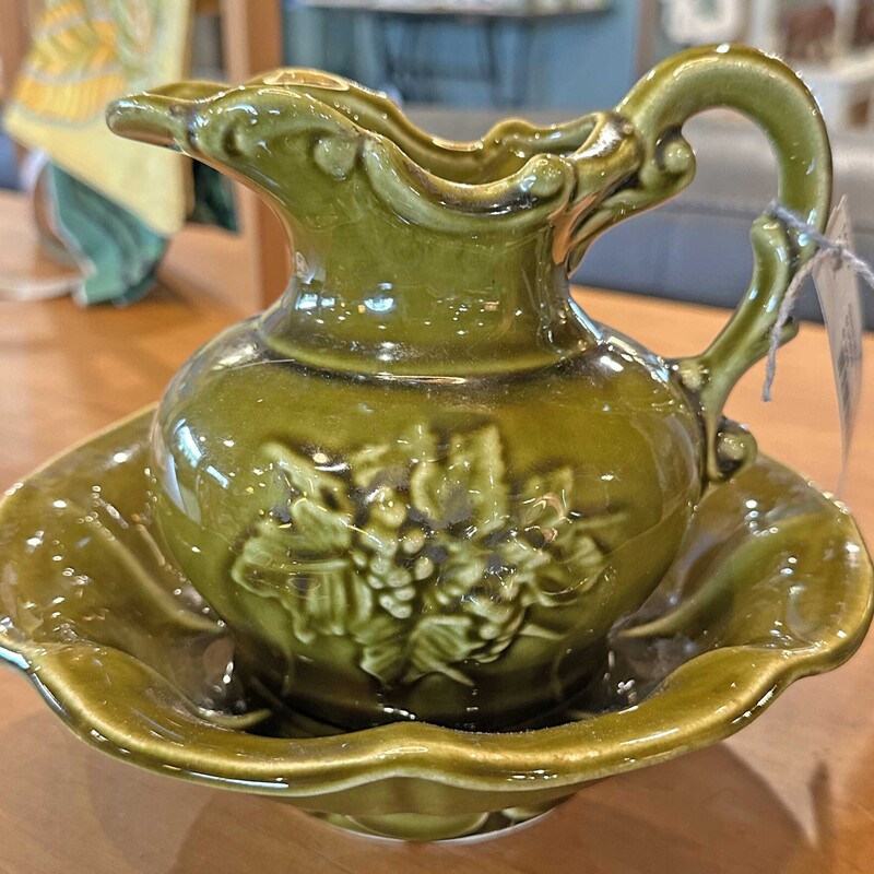 Green McCoy Pitcher/Bowl