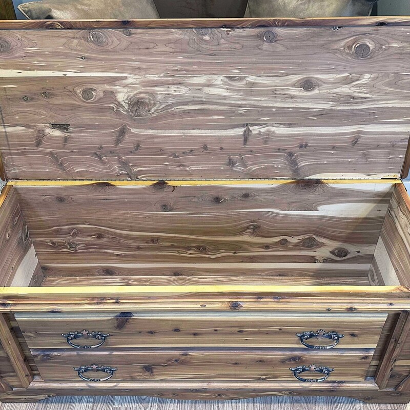 Cedar Hope Chest,
 51 Inches Long, 19 Inches Deep, 24 Inches High