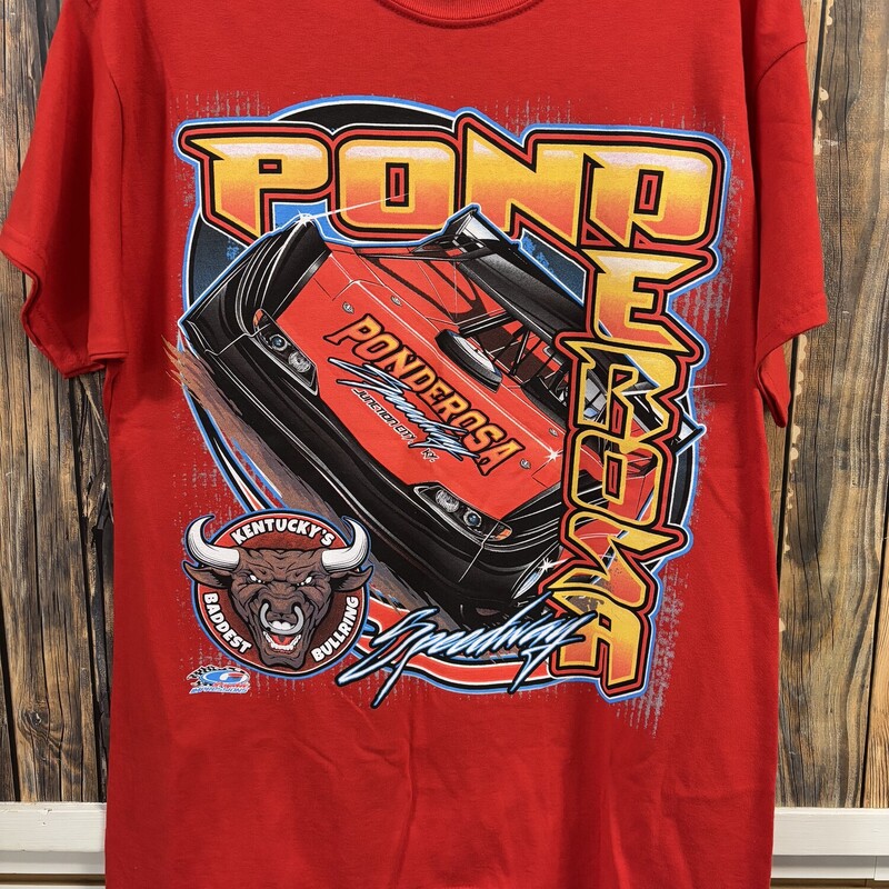 Red Speedway Tee, Size: L