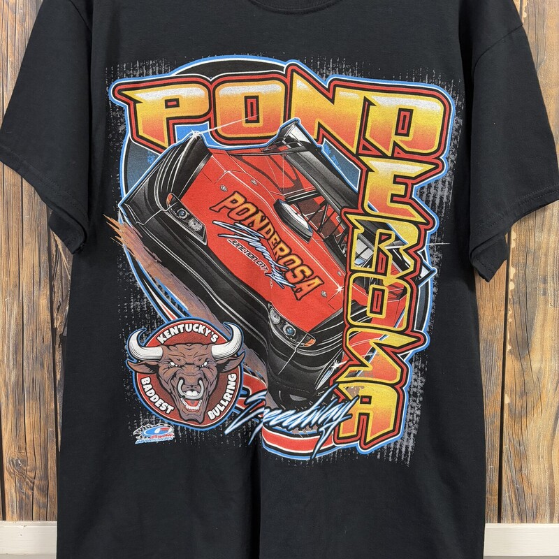 Black Speedway Tee, Size: L