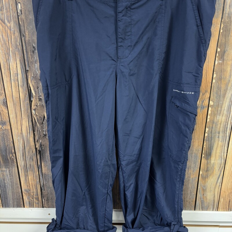 Columbia PFG Capri Roll Pants, Size: 14R. Capris roll down into full length pants.