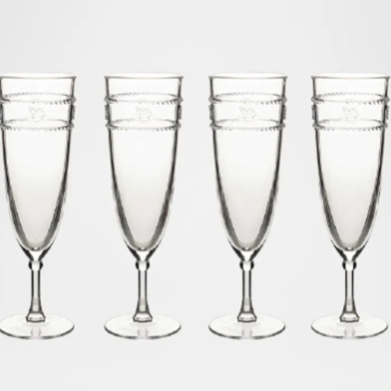 4 Julia Riska Acrylic Flutes
Clear Acrylic
Size: 3x8H/4pc
NEW Retail $88
Matching Sets Sold Separately