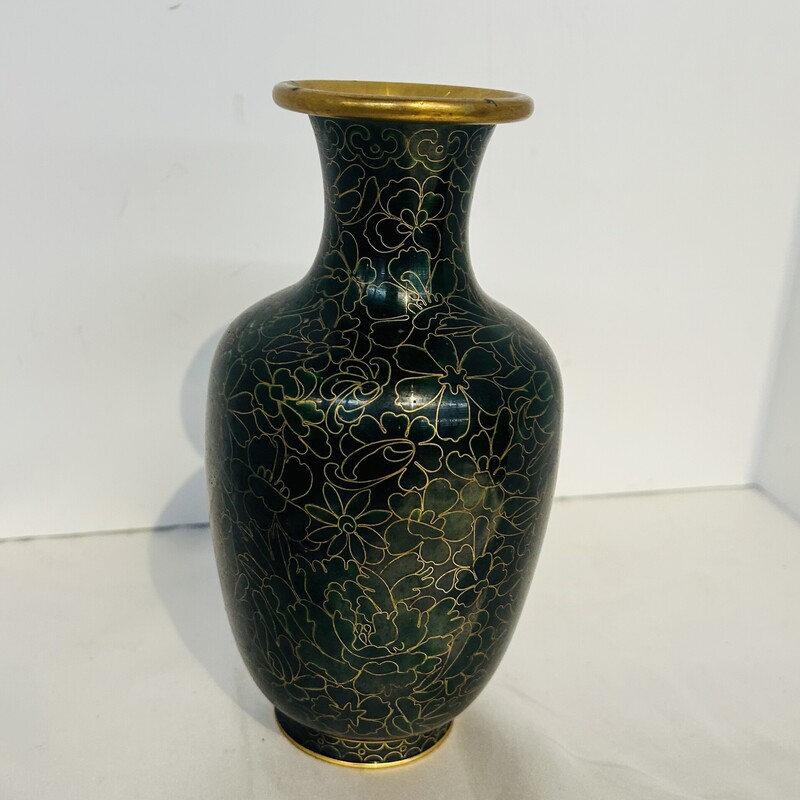 Enamel Floral Etched
