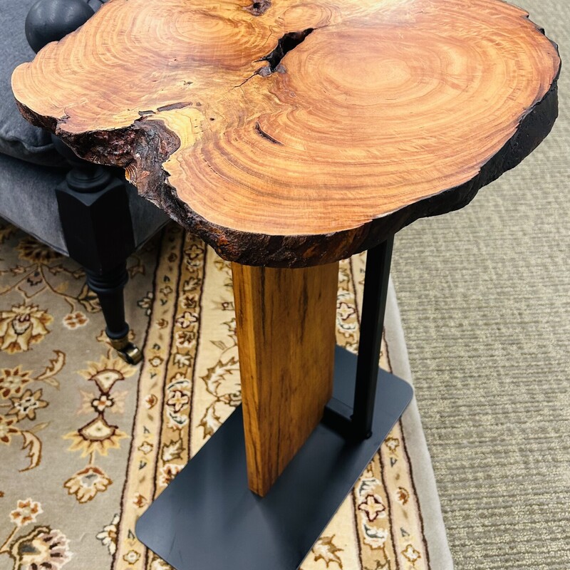 Live Edge Wood & IronBase