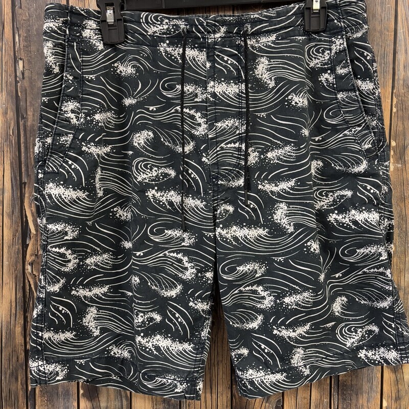 AE Black White Shorts, Size: M