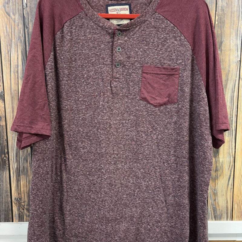 Maroon Pocket Shirt, Size: 2X