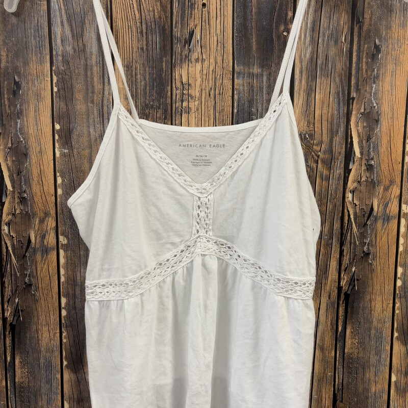 NWT AE White Tank, Size: M