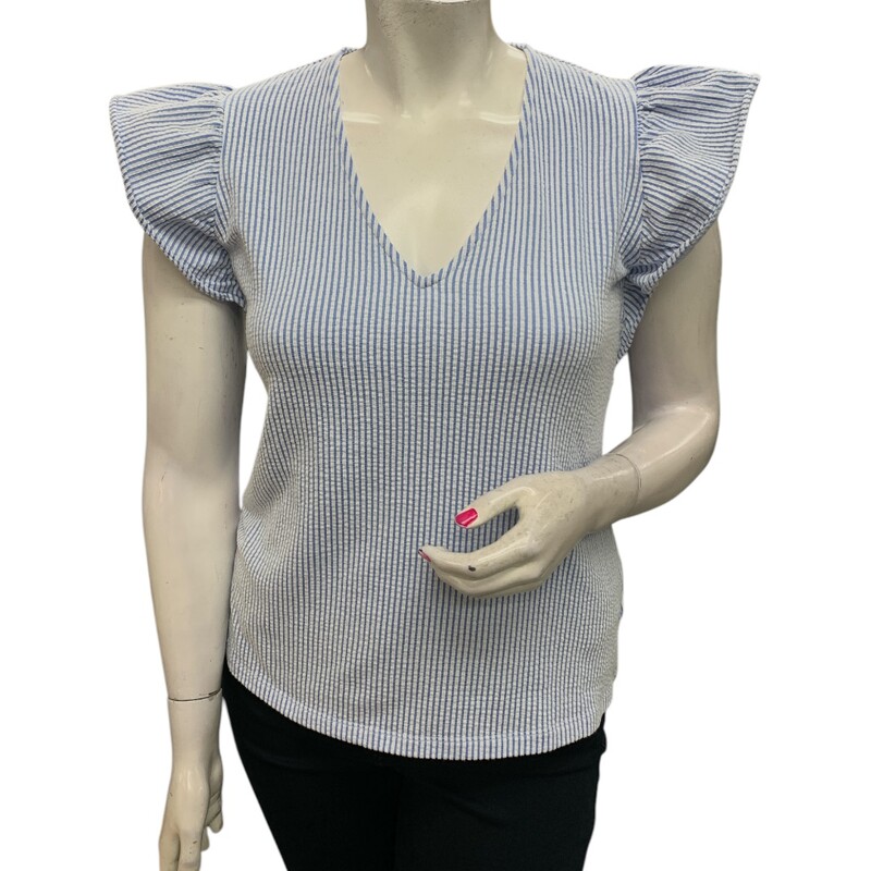 Michael Kors Top, Blue/whi, Size: L