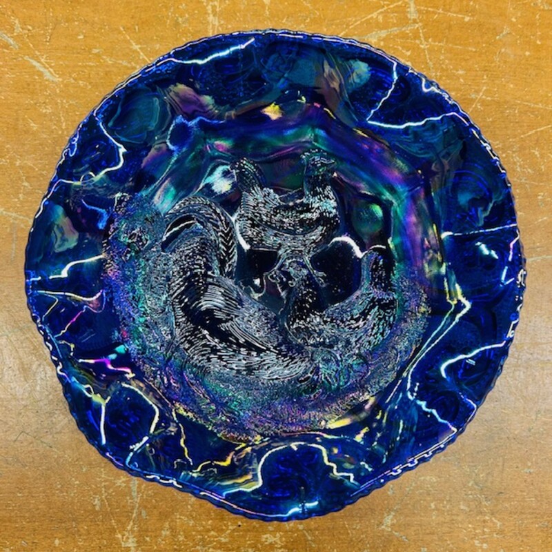 MIMI Glass Rooster Bowl