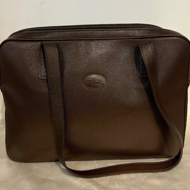 Vtg Longchamp Dbl Zip