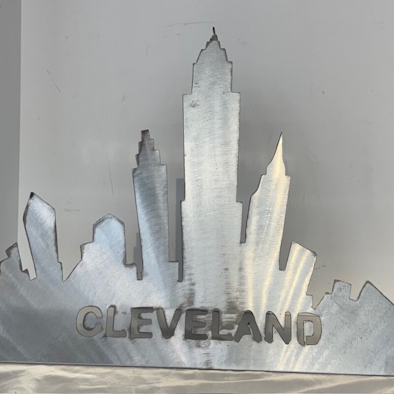 Metal Cut CLE Skyline