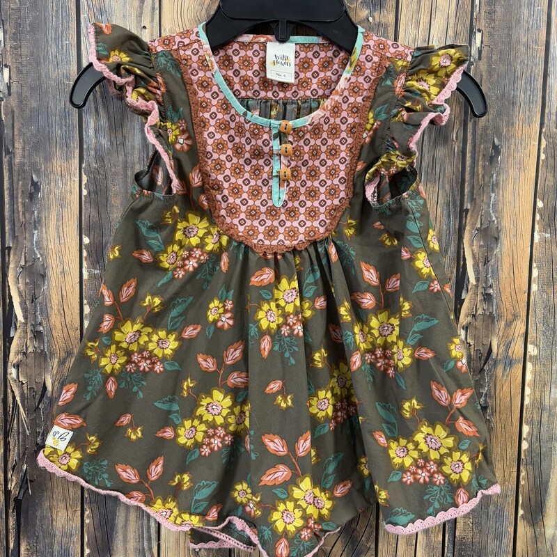 Wild Flowers Shirt, Size: 4