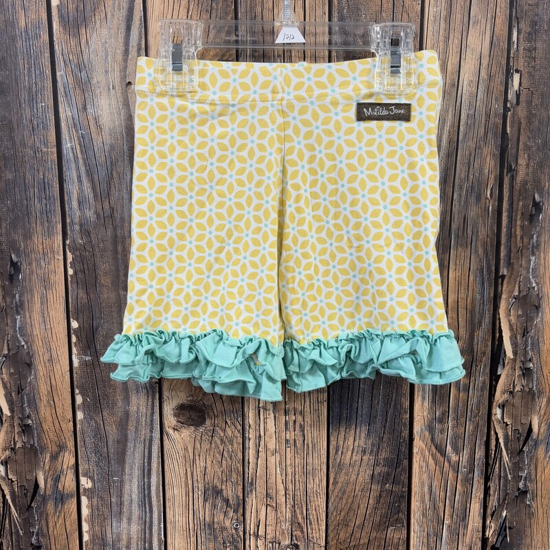 Yellow Green MJ Shorts, Size: 6