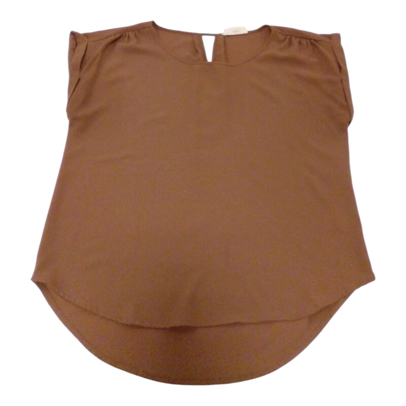 Shirt: Brown Cut Out Back