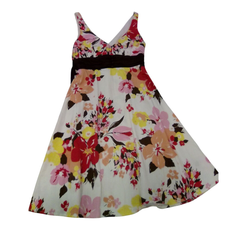 Dress: Red/Yellow Flowers