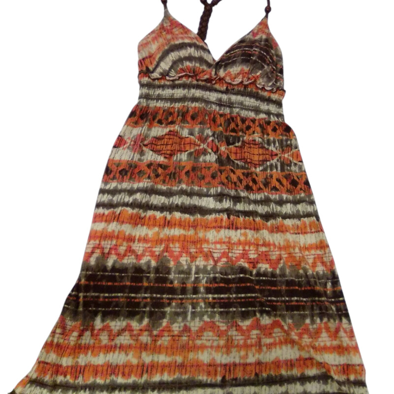 Dress: Brown Strappy