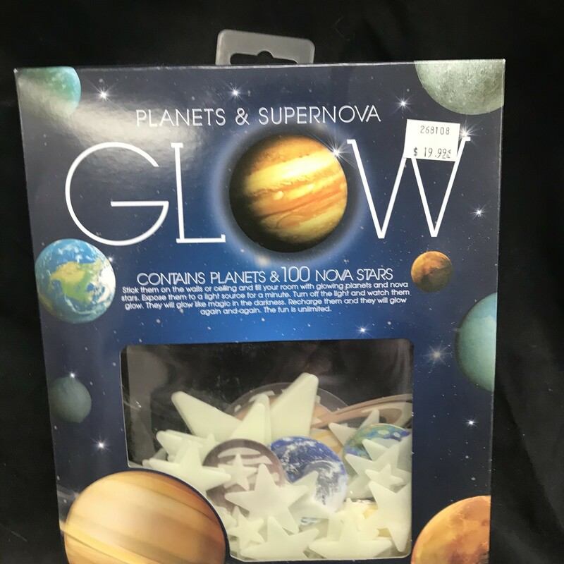 Moon And Stars Planets, In The,  Glow<br />
A few types<br />
Lots to choose from!<br />
Call 613-258-0166 for more details!