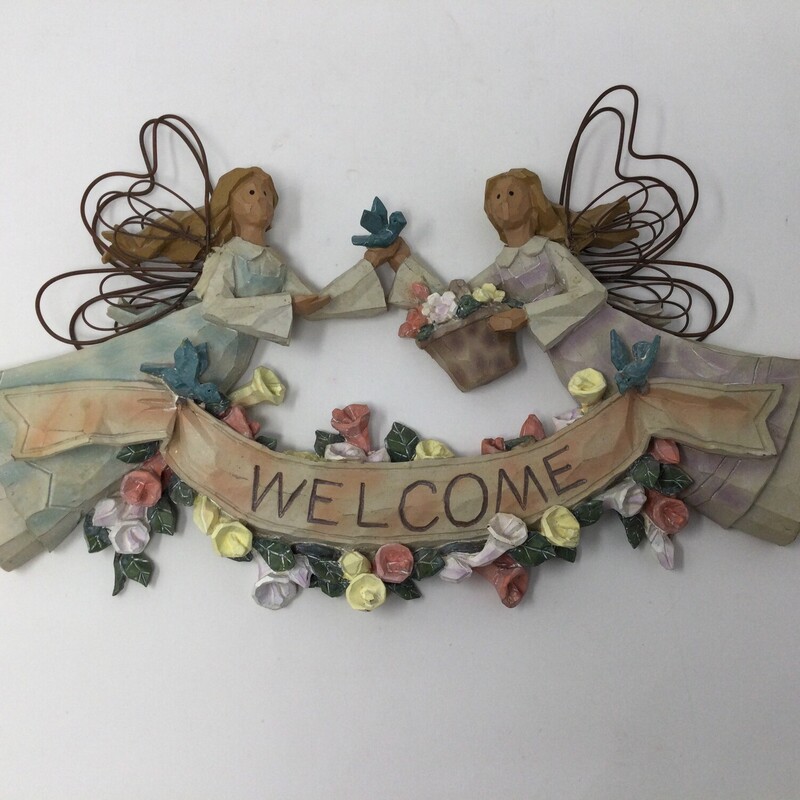 Springtime Angels Welcome,
Pastels,
Size: 15 X 9 In