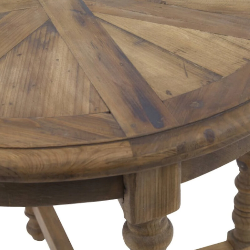 Uttermost Samuelle Table
Natural Brown Wood
Size: 26x26x26
Built of 100% reclaimed fir, this table features hand-worked turnings and a sunburst top, showcasing the natural beauty and timeworn character of salvaged wood. True to the unique history in each board, each piece will have its own slightly different shading, distress marks and graining.Solid wood will continue to move with temperature and humidity changes, which can result in small cracks and uneven surfaces, adding to its authenticity and character.
NEW Retail $547+