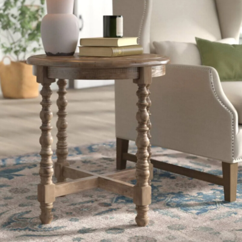 Uttermost Samuelle Table
Natural Brown Wood
Size: 26x26x26
Built of 100% reclaimed fir, this table features hand-worked turnings and a sunburst top, showcasing the natural beauty and timeworn character of salvaged wood. True to the unique history in each board, each piece will have its own slightly different shading, distress marks and graining.Solid wood will continue to move with temperature and humidity changes, which can result in small cracks and uneven surfaces, adding to its authenticity and character.
NEW Retail $547+
