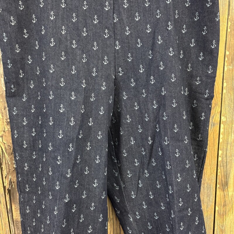NWT Navy Anchor Capri, Size: 14P