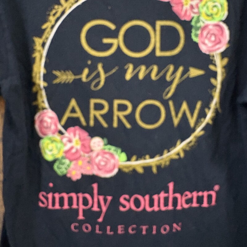 SS Navy God Is My Arrow Tee, Size: M