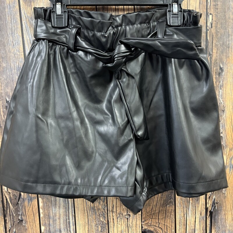 Jolie & Joy Pleather Shorts, Black, Size: M