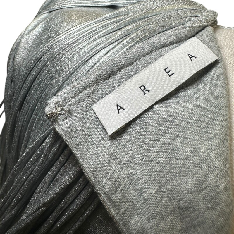 Area Fringe Metallic Silver Dress<br />
<br />
Size: Xlarge