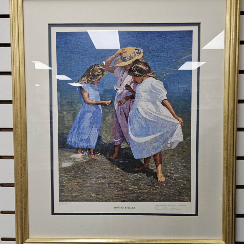 Summer Friends Print, Signed<br />
Size: 23x28 Inches