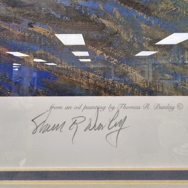 The Blue Dory Print, Signed
Size: 34x31Inches